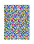 'Spring Blooms' Velveteen Plush Blanket