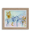 'Better Together' Horses Mixed Media Art Print