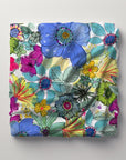 'Spring Blooms' Velveteen Plush Blanket